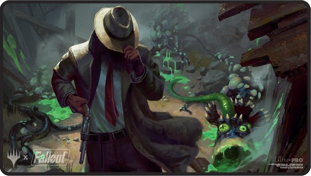 PLAYMAT MTG FALLOUT X BLACK STITCH